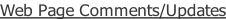 Web Page Comments/Updates